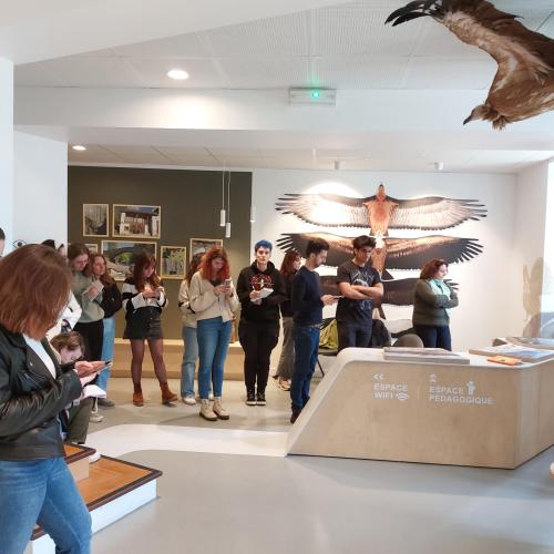 Etudiants à la Maison du Parc national d'Arrens-Marsous © A. Méchain - Parc national des Pyrénées